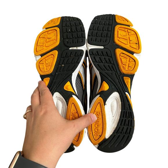 Reebok DMX Ride Men's Size 9 Running Shoes Sneakers White Silver Black Orange - Picture 6 of 12